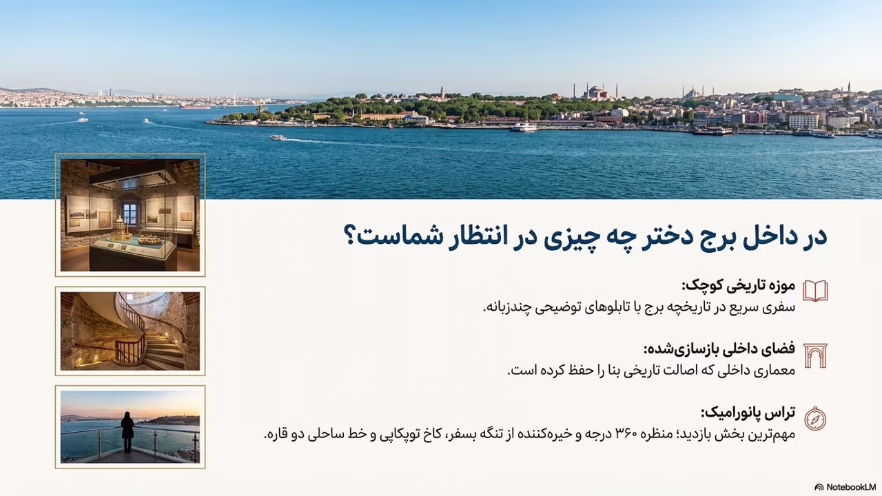 داخل برج دختر استانبول