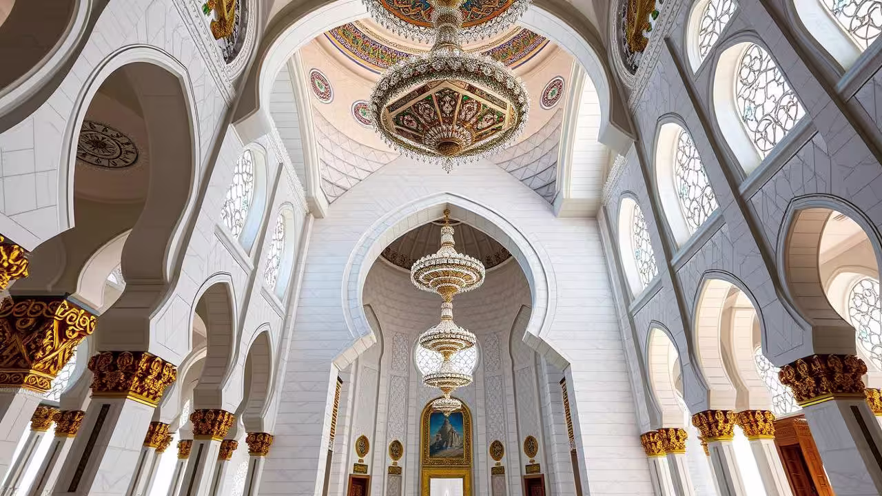 نمای داخلی مسجد شیخ