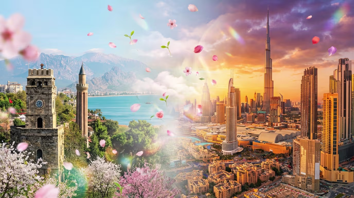 آنتالیا یا دبی؟ کدام مقصد برای نوروز مناسب تر است؟