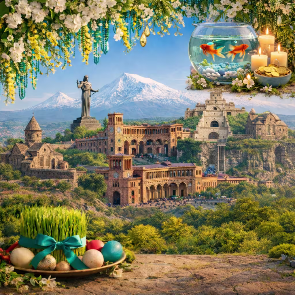 تور ارمنستان ویژه نوروز ۳شب و ۴روز✈️ هتل سه ستاره ⭐⭐⭐ (نوروز)#5815