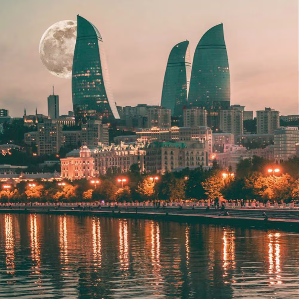 تور باکو: از تهران 3شب و 4روز✈️ هتل سه ستاره ⭐⭐⭐⭐ (دی)#4847