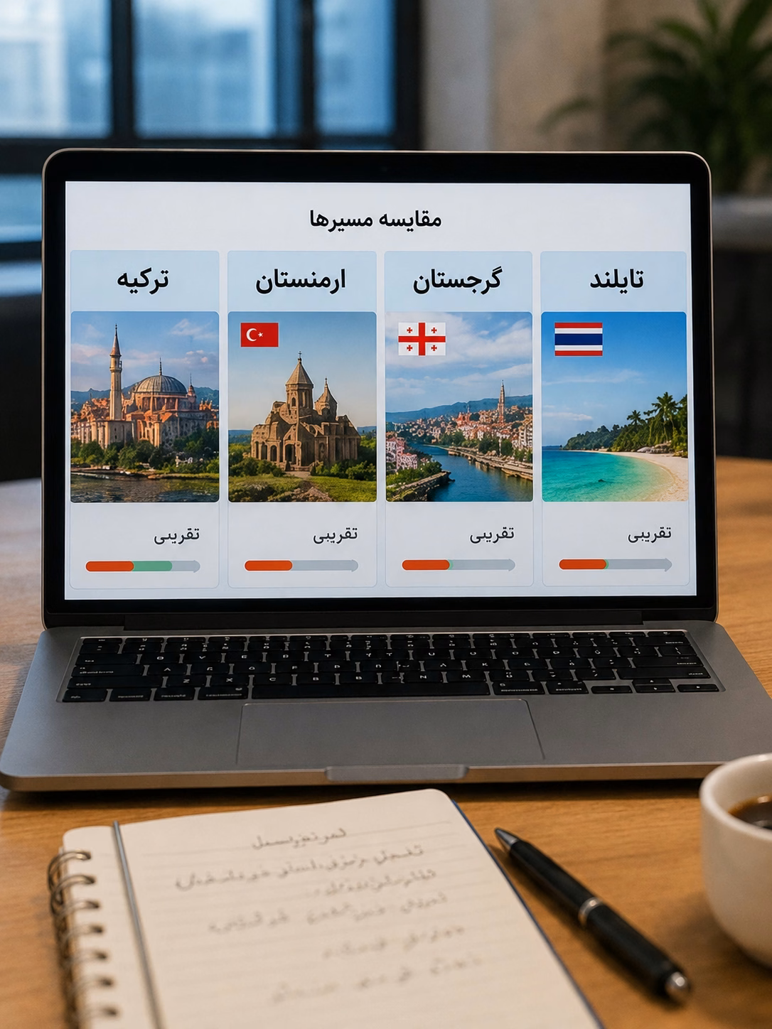 مقایسه بودجه ارز مسافرتی برای ترکیه ارمنستان گرجستان و تایلند#7970